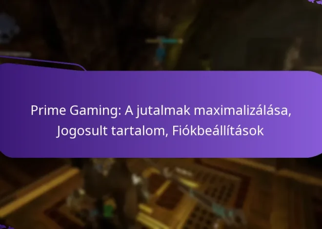 Prime Gaming: A jutalmak maximalizálása, Jogosult tartalom, Fiókbeállítások