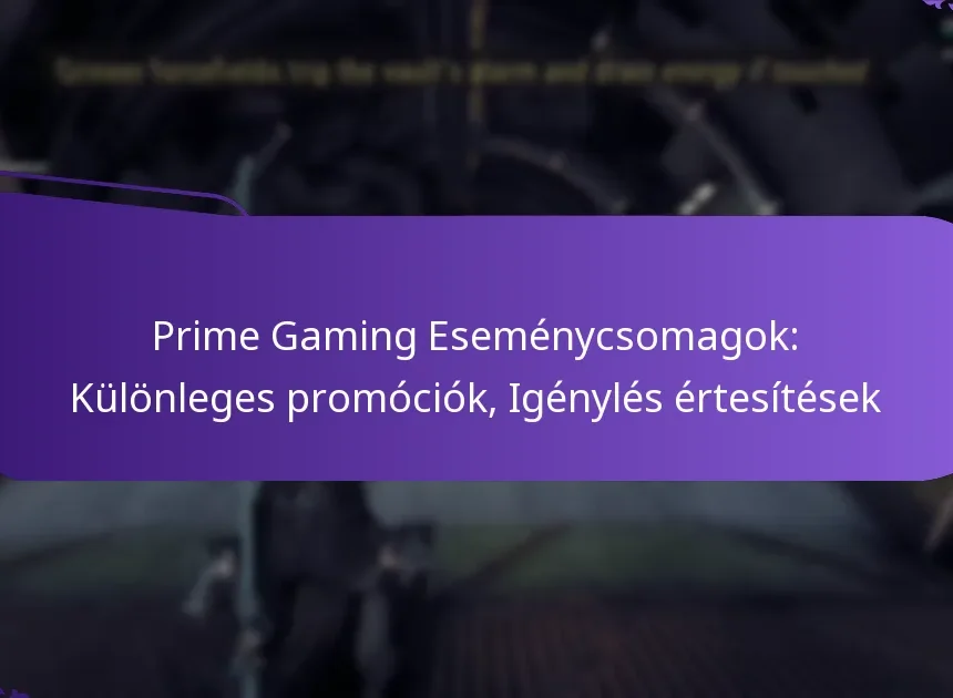 Prime Gaming Eseménycsomagok: Különleges promóciók, Igénylés értesítések